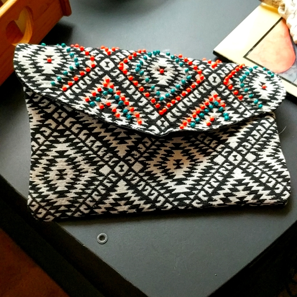 Aztec Design Clutch